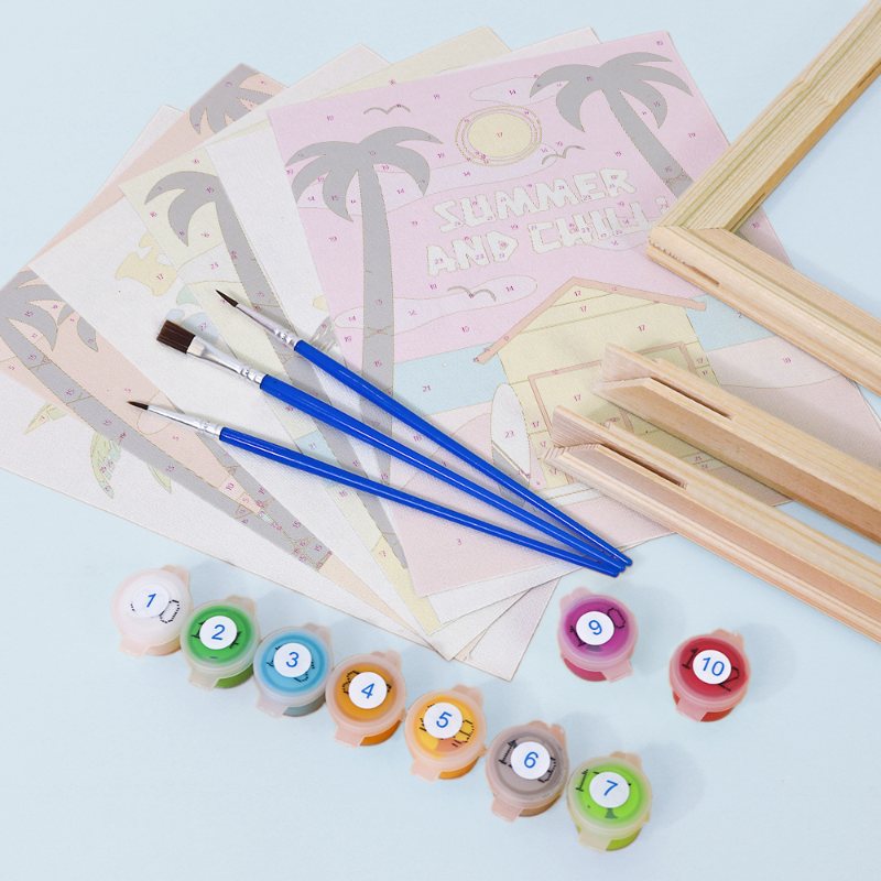 6 Mini Paintings | Safari Vrienden Set