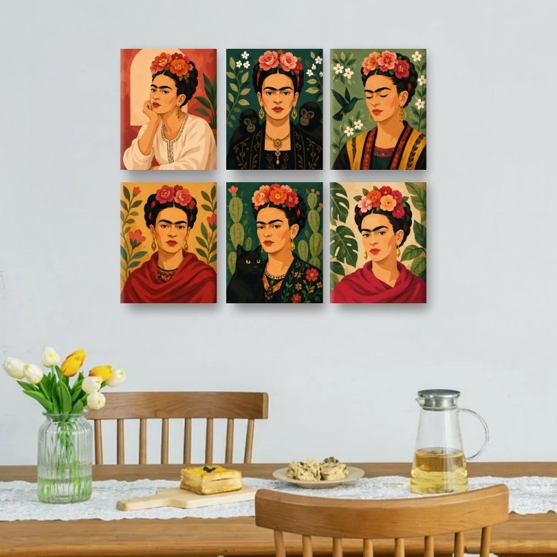 6 Mini Paintings -  Viva Frida Set
