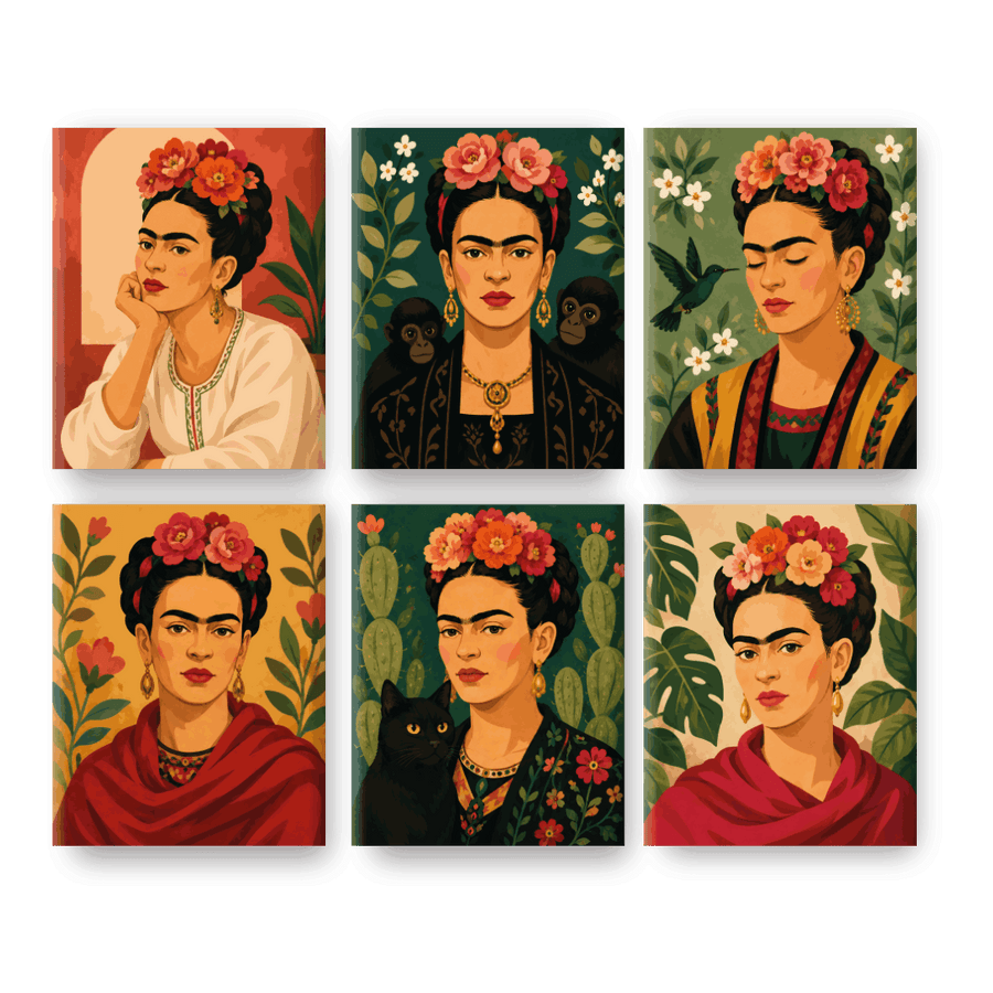 6 Mini Paintings -  Viva Frida Set