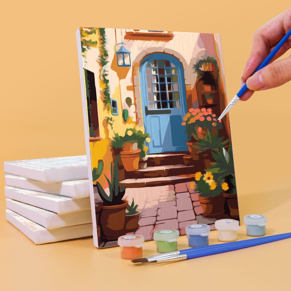 6 Mini Paintings | Kleurrijke deuren set
