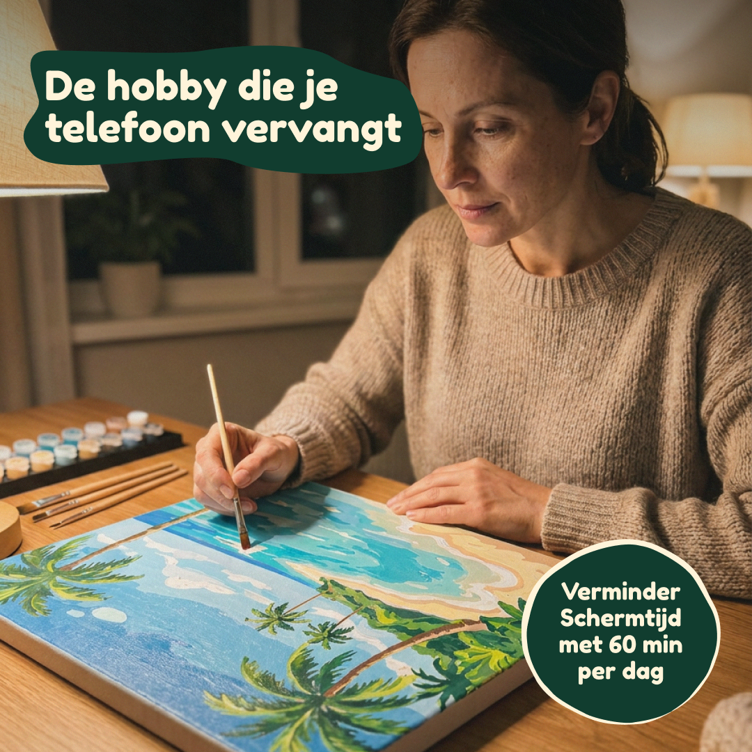 Schilderen op Nummer Eigen foto