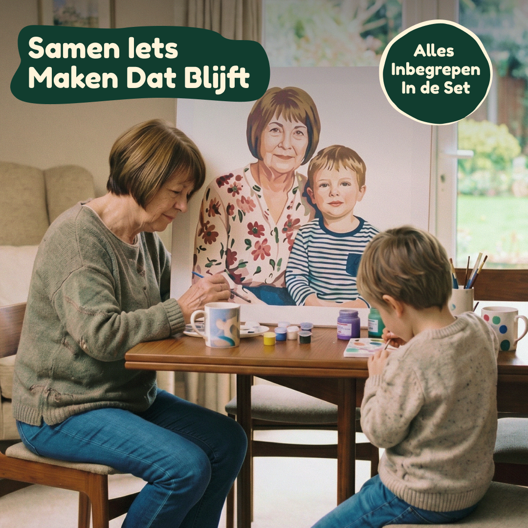 Schilderen op Nummer Eigen foto